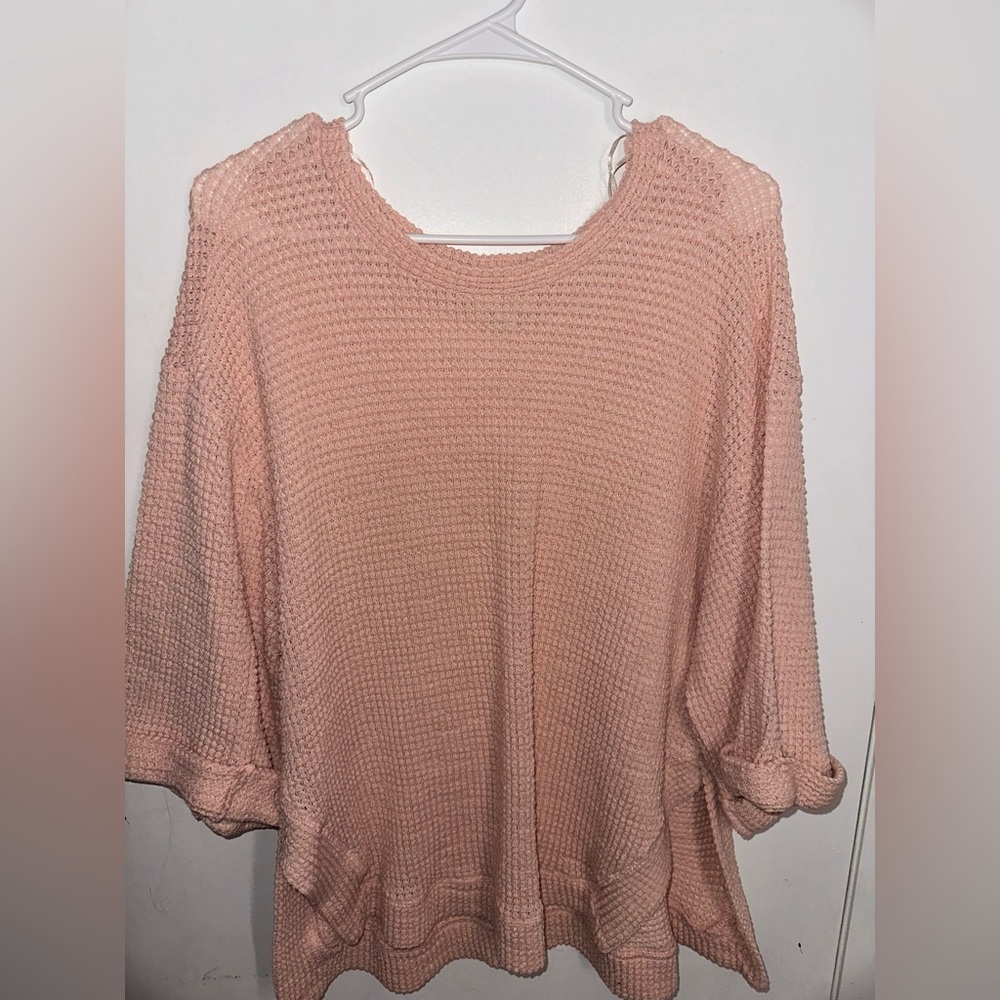 Umgee USA Light Pink Sweater Size S